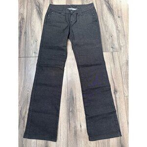 PrAna Womens Size 2/26 Carlsbad 760 Dark Black Gray Denim-Look Straight-Leg Pant